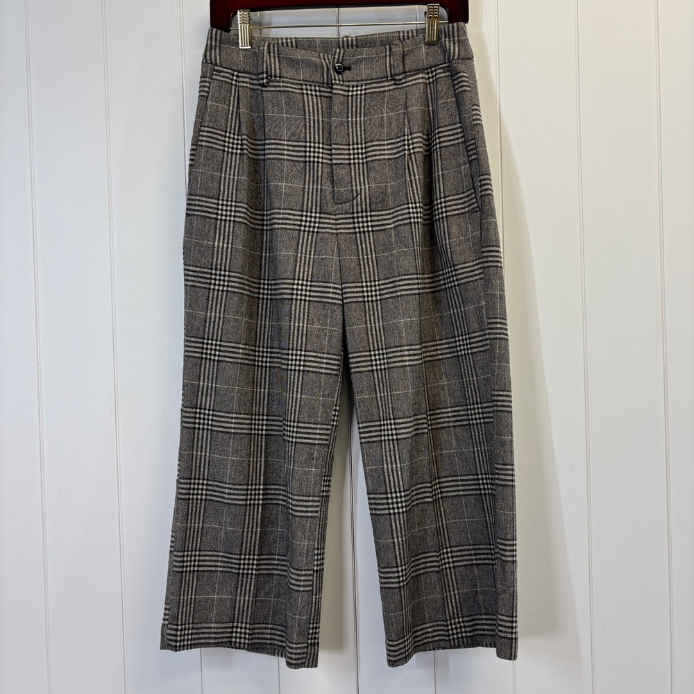 Bellerose Women Academia Poetic Plaid Wide Leg Culotte Pants Size 0 Heritage